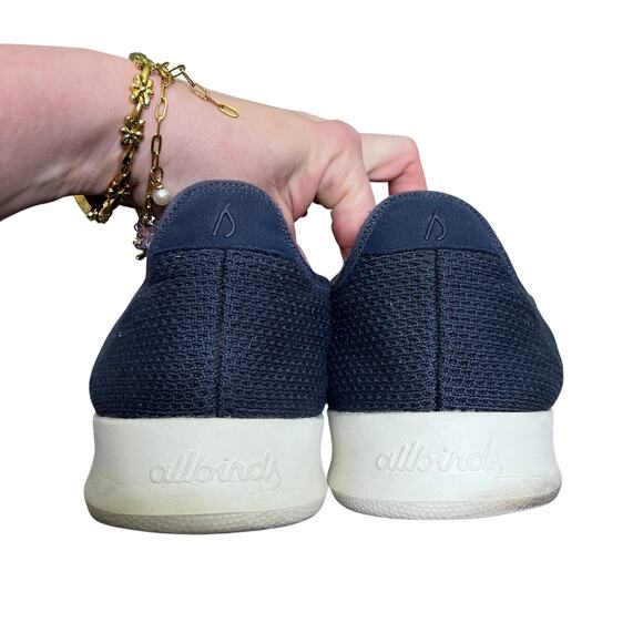 Allbirds Tree Runners Navy Marine Blue Lace-Up Knit Running Shoes Men's 12 - Picture 6 of 7